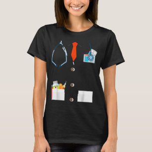 Doktor Weißer Laborkittel Lustiges Halloween-Kostü T-Shirt