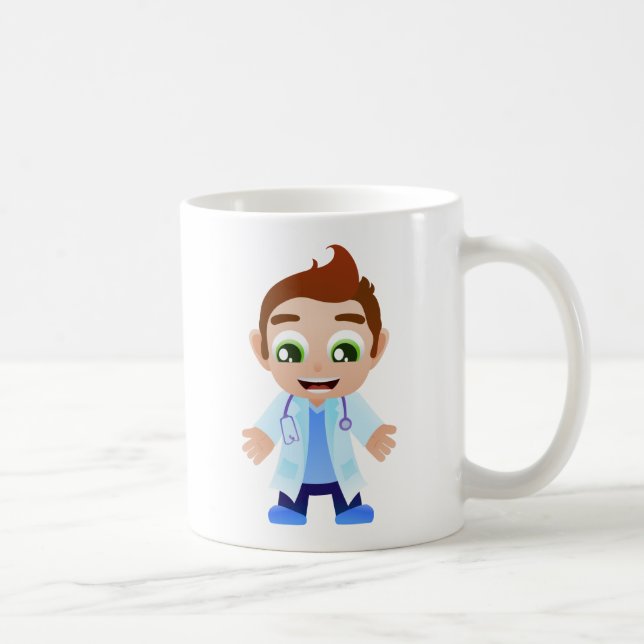 Doktor With Stethoscope Tasse (Rechts)