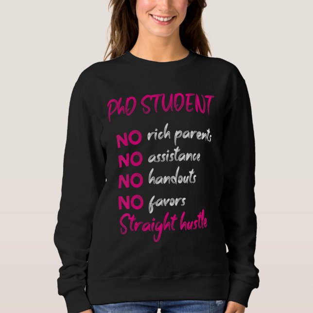 Doktorand Dissertation Doktorat Abschluss 61 Sweatshirt (Vorderseite)