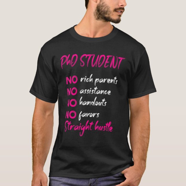 Doktorand Dissertation Doktorat Abschluss 61 T-Shirt (Vorderseite)