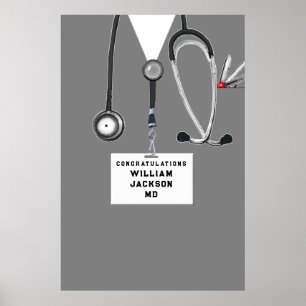 Doktorand Medical School Graduation Party Poster