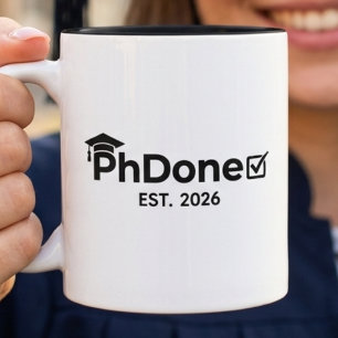 Doktoranden-Geschenk Abschluss 2026 Doktorgrad Abs Zweifarbige Tasse