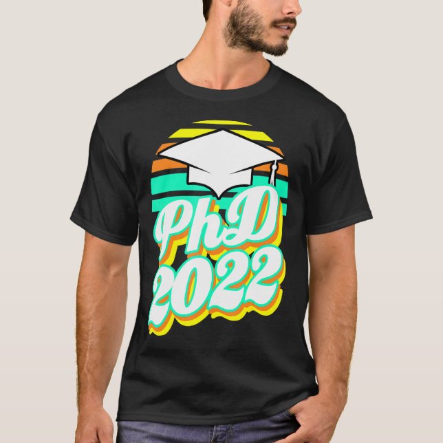 Doktorat Abschluss Abschluss 2022 Retro T-Shirt (Vorderseite)