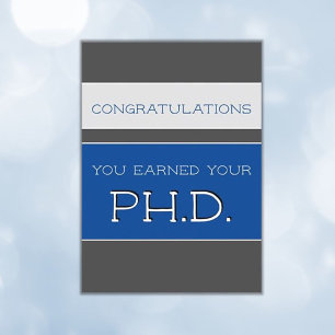 Doktorat Abschluss Glückwunsch (Doktorand) Karte