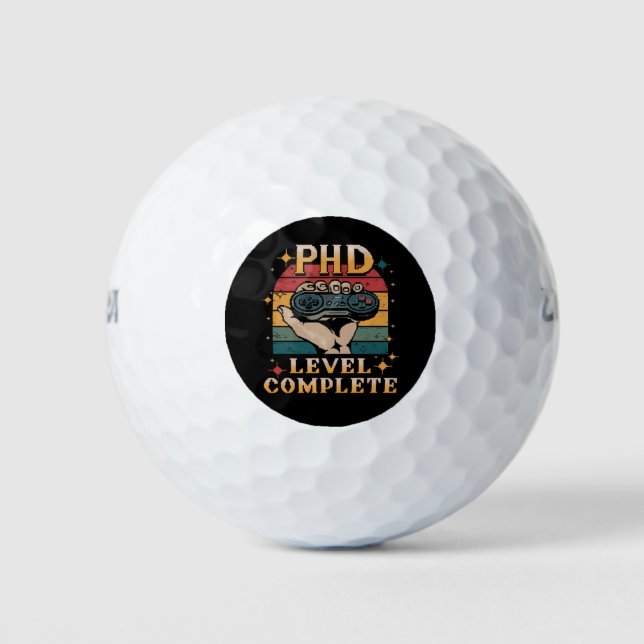 Doktoratsstudium zum Abschluss-Gaming Golfball (Vorderseite)