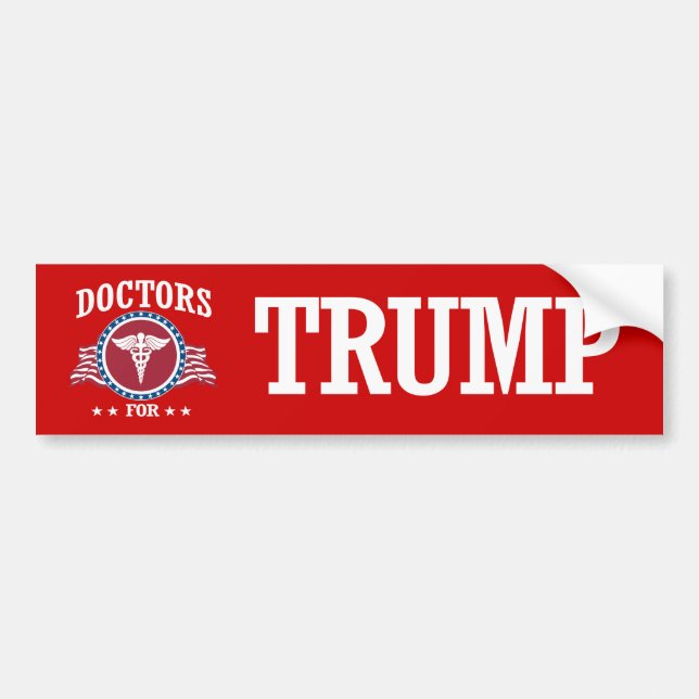 DOKTOREN FOR TRUMP AUTOAUFKLEBER (Vorne)
