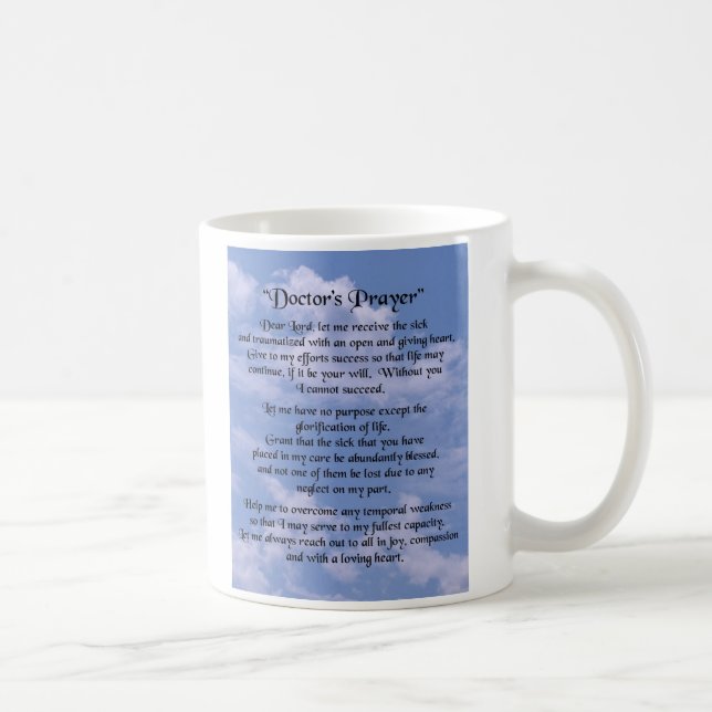 Doktoren Prayer Mug Tasse (Rechts)