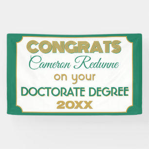 Doktorgrad Glückwunsch! Personalisiertes Banner