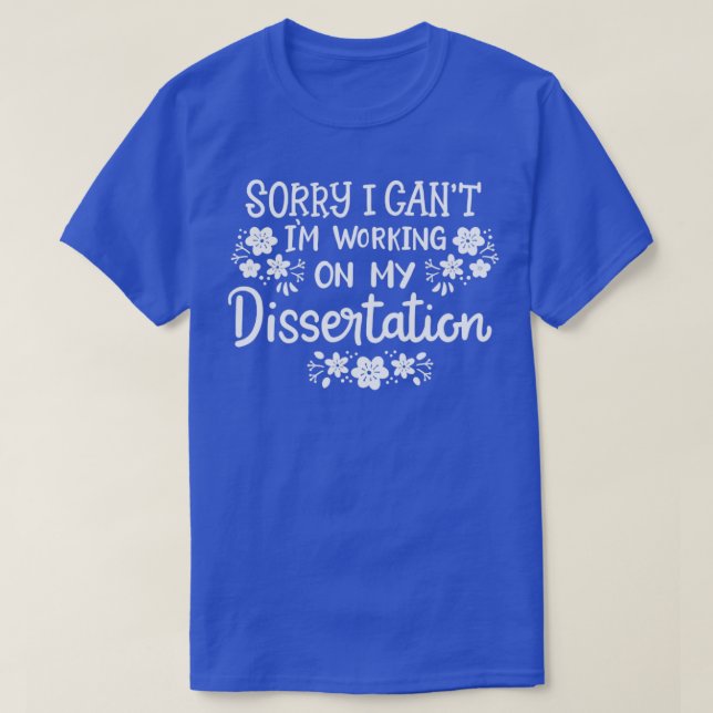 Doktortitel für Dissertation Doktortitel T-Shirt (Design vorne)