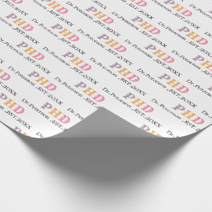 Doktortitel- oder Promotionsgeschenk Geschenkpapier