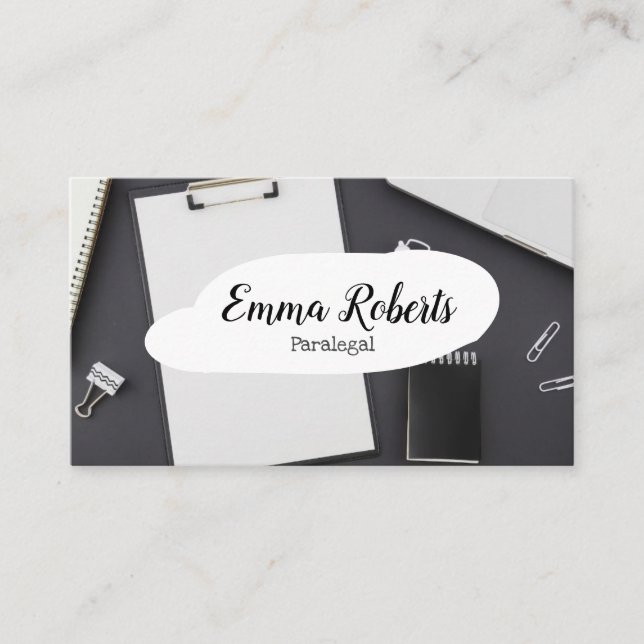 Dokumente Rosa Rechtsanwalt Paralegal Visitenkarte (Vorderseite)