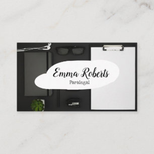 Dokumente Rosa Rechtsanwalt Paralegal Visitenkarte