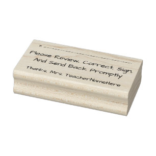 Dokumentenprüfung + Name Rubber-Briefmarke Gummistempel