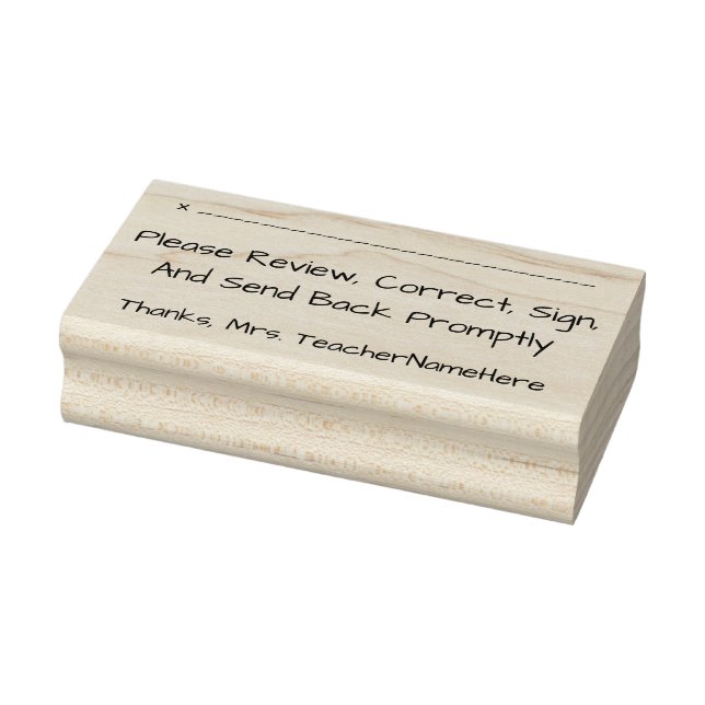 Dokumentenprüfung + Name Rubber-Briefmarke Gummistempel (Stempel)