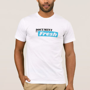 DOKUMENTIEREN Sie den frischen/schwarzen T-Shirt