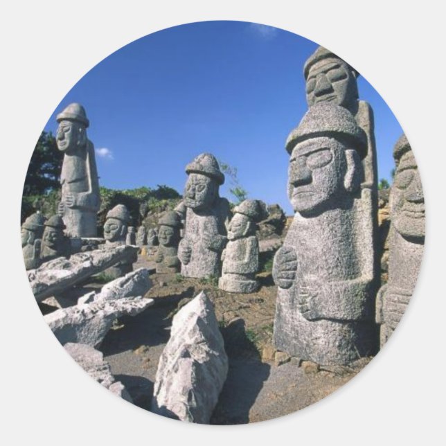 Dol Hareubang Runder Aufkleber (Vorderseite)