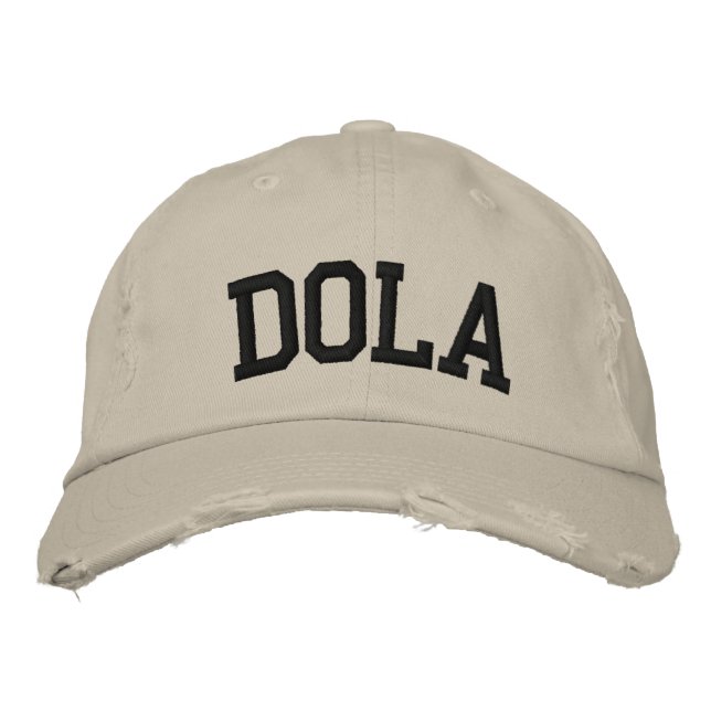 Dola StickHat Bestickte Kappe (Vorderseite)
