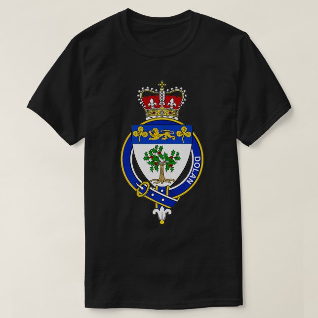 Dolan Coat of Arms Familienwappen Premium T-Shirt (Design vorne)