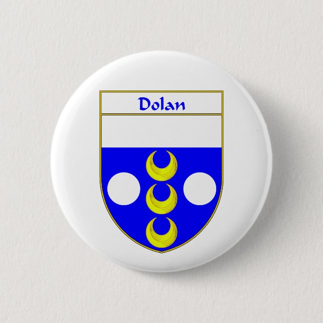 Dolan Wappen/Familienwappen Button (Vorderseite)