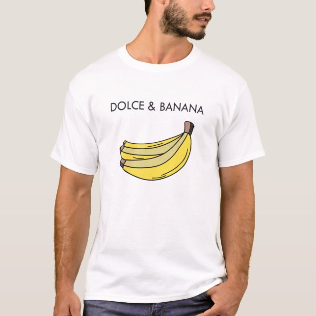 Dolce and Banana Funny Fashion Bananas Vegan Veggi T-Shirt (Vorderseite)