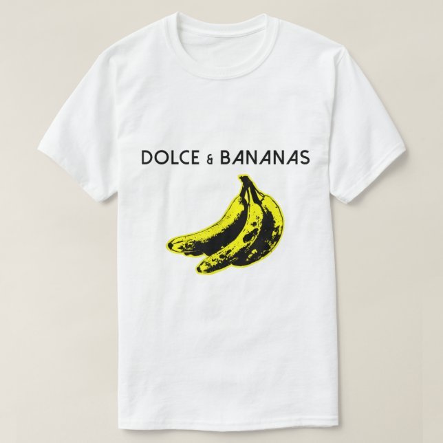 Dolce and Bananas Funny Parody Design T-Shirt (Design vorne)