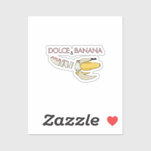 Dolce and Banane Aufkleber