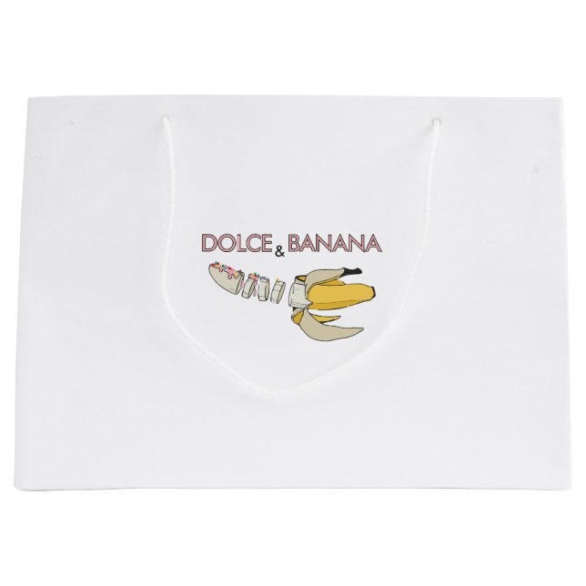 Dolce and Banane Große Geschenktüte (Vorderseite)