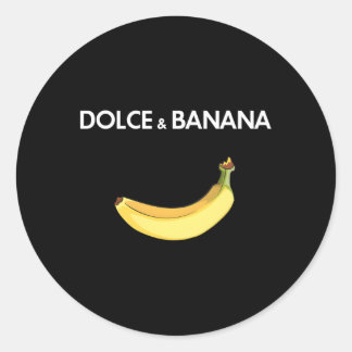 Dolce Banana für und Runder Aufkleber