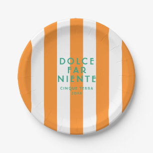 Dolce Far Niente Cinque Terra Pappteller
