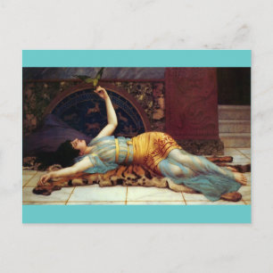 dolce far niente - süße Nichts - Godward Postkarte