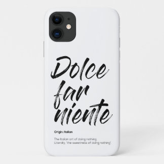 Dolce far niente - Telefonabdeckung (weiß) Case-Mate iPhone Hülle