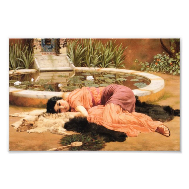 Dolce Far Niente von John Godward Fotodruck (Vorne)