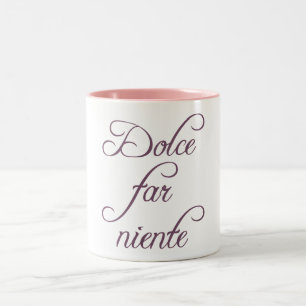 Dolce far niente zweifarbige tasse