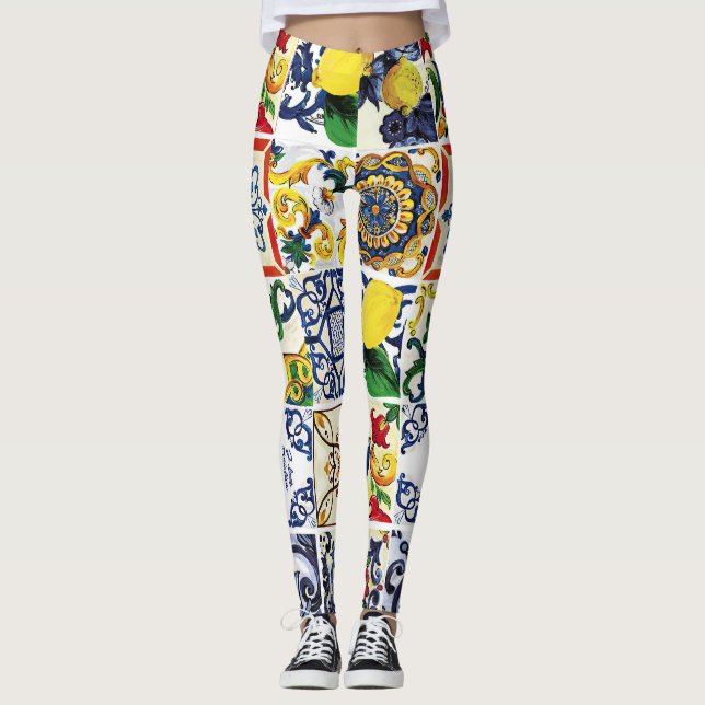 Dolce Gabbana New Season Moderne Typografie Design Leggings (Vorderseite)