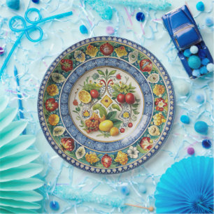 Dolce & Gabbana Sicilian Cart Whimsy Paper Plate Pappteller