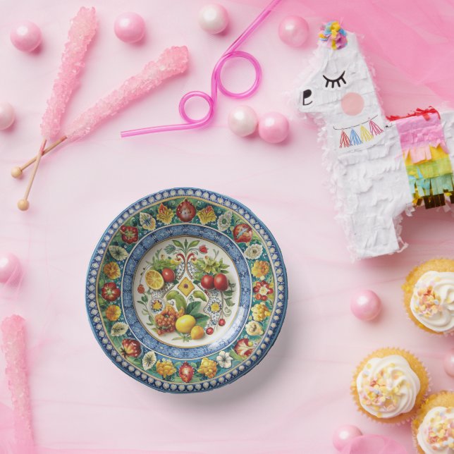 Dolce & Gabbana Sicilian Cart Whimsy Paper Plate Pappteller (Party)