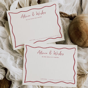 Dolce Vita Brautparty Advice Card Postkarte