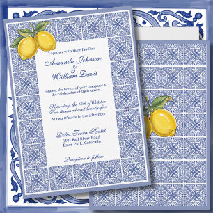 Dolce Vita - Hochzeiten von italienischen Tiles un Einladung