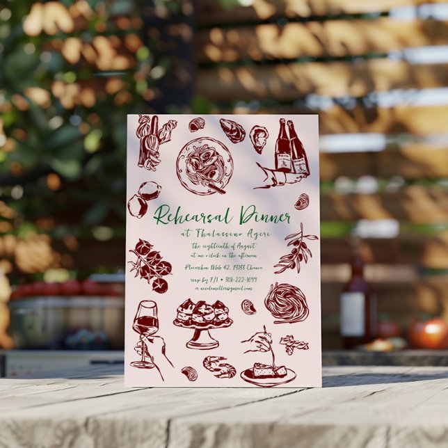 Dolce Vita | Italienische Probe Abendessen Einladu Einladung (Von Creator hochgeladen)