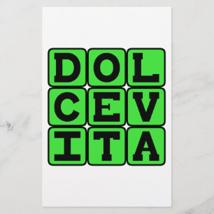 Dolce Vita, lateinischer Begriff des guten Lebens