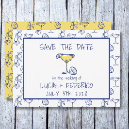 Dolce Vita Limoncello trinken Hochzeit Save The Date