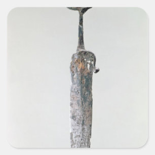 Dolch, Halstatt Kultur, c.750-450 BC Quadratischer Aufkleber