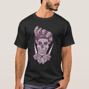 Dolch Schädel Köpfe Grunge Punk Metal T-Shirt