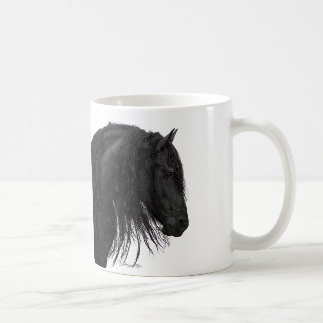 Dolci-Vita-Friesischer Stallion Kaffeetasse (Rechts)