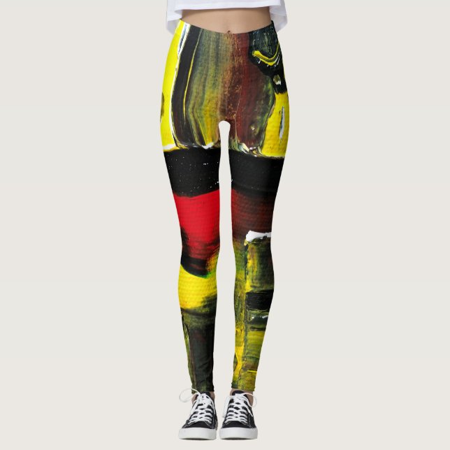 Dolezal Kunst-Leggings: Abstraktes 1 Leggings (Vorderseite)