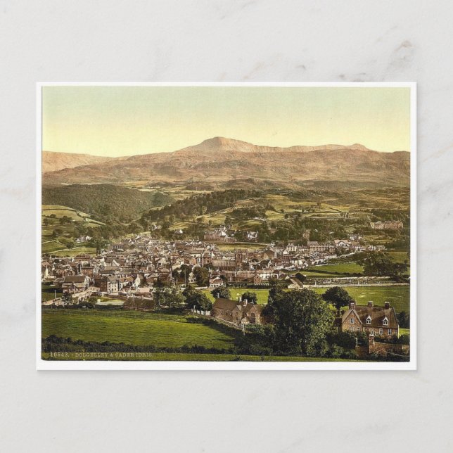 Dolgelly und Cader Idris (d.h. Dolgellau und Cadai Postkarte (Vorderseite)