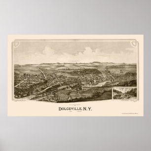 Dolgeville, NY Panoramic Map - 1890 Poster