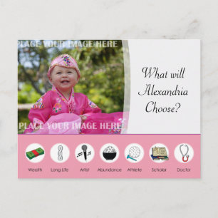 Doljabi Doljanchi Dol Koreanischer 1. Geburtstag Postkarte