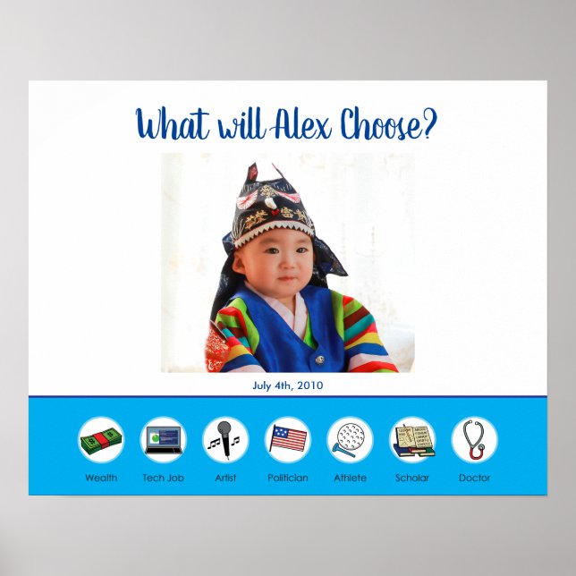 Doljabi Doljanchi Dol Koreanisches erstes Geburtst Poster (Vorne)