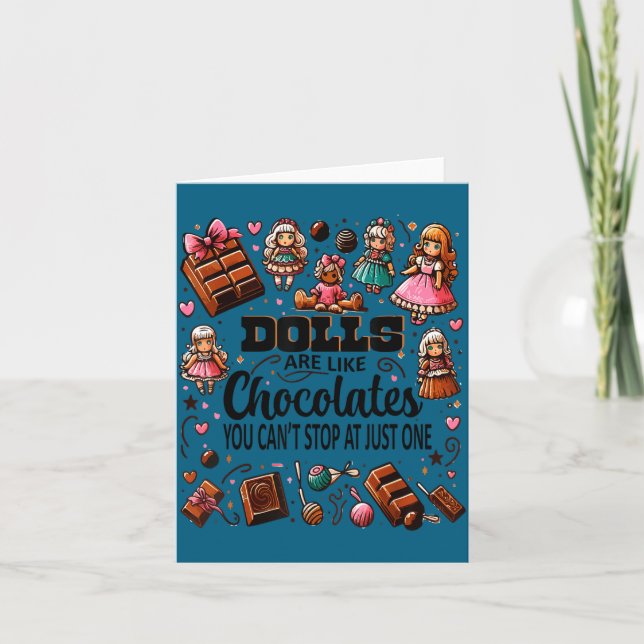 Doll Collector Delight Funny Quote Collecting Hobb Karte (Vorderseite)